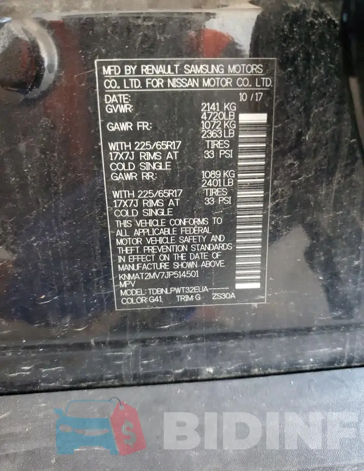 KNMAT2MV7JP514501 Photo# 12