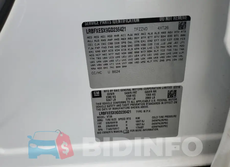 LRBFXESX9GD236421 Photo# 13