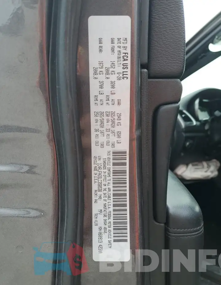 1C4RJFAG5LC358538 Photo# 13