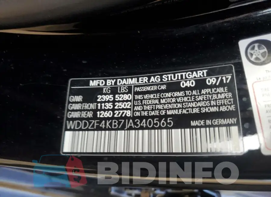 WDDZF4KB7JA340565 Photo# 13