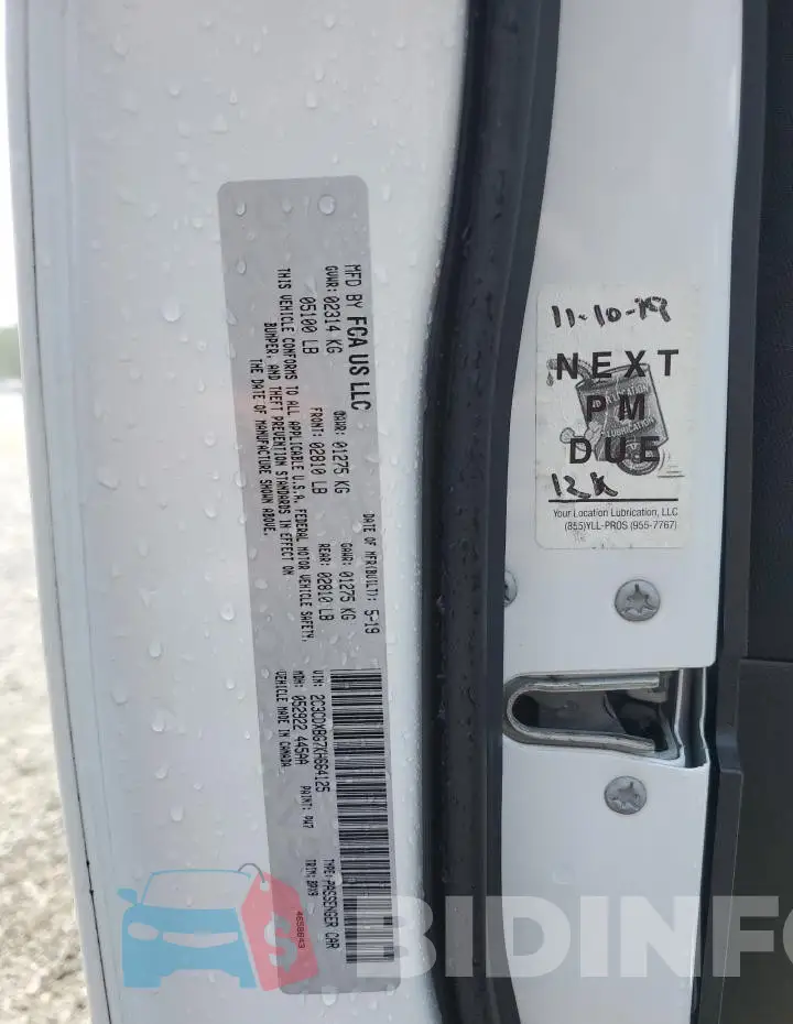2C3CDXBG7KH664125 Photo# 12