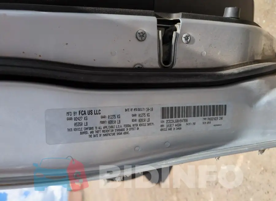 2C3CDXJG8KH547896 Photo# 12