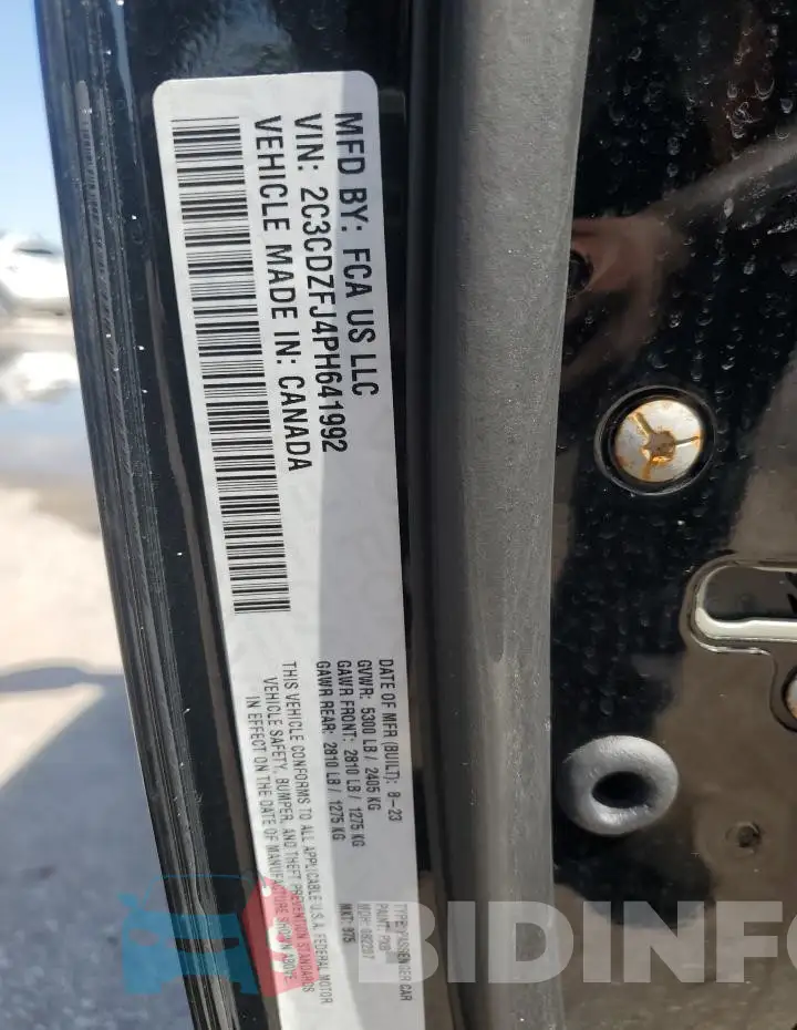 2C3CDZFJ4PH641992 Photo# 12