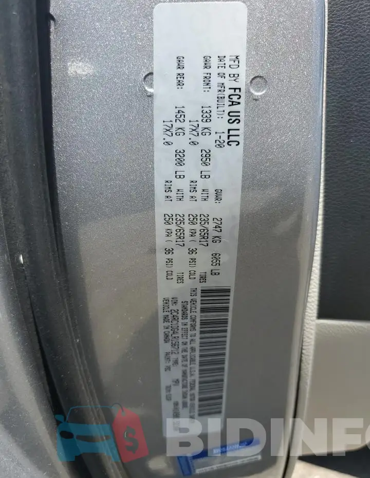 2C4RC1DG4LR156712 Photo# 13