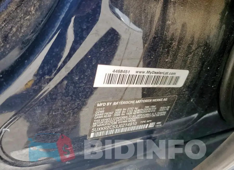5UXKR2C53J0Z14910 Photo# 13