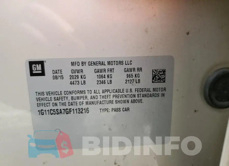 1G11C5SA7GF113216 Photo# 12