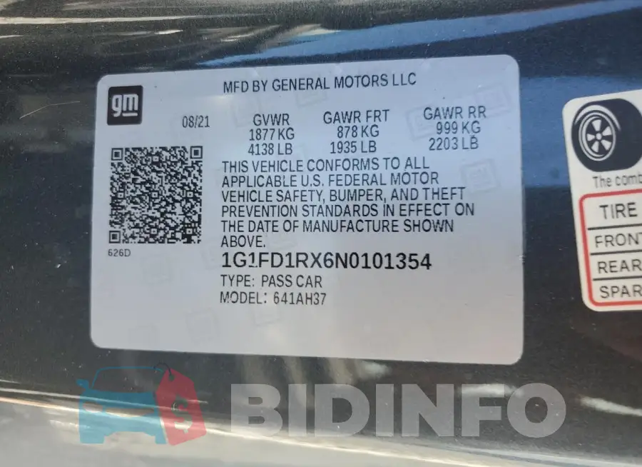 1G1FD1RX6N0101354 Photo# 12