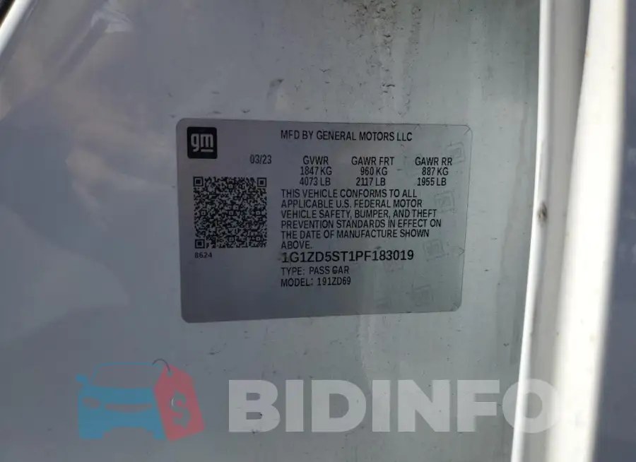 1G1ZD5ST1PF183019 Photo# 13