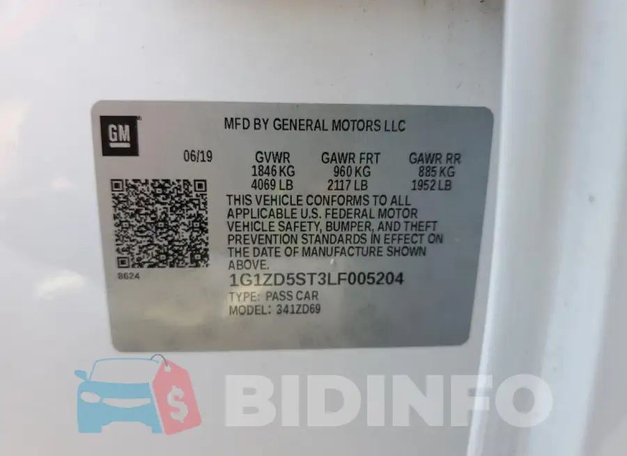 1G1ZD5ST3LF005204 Photo# 12