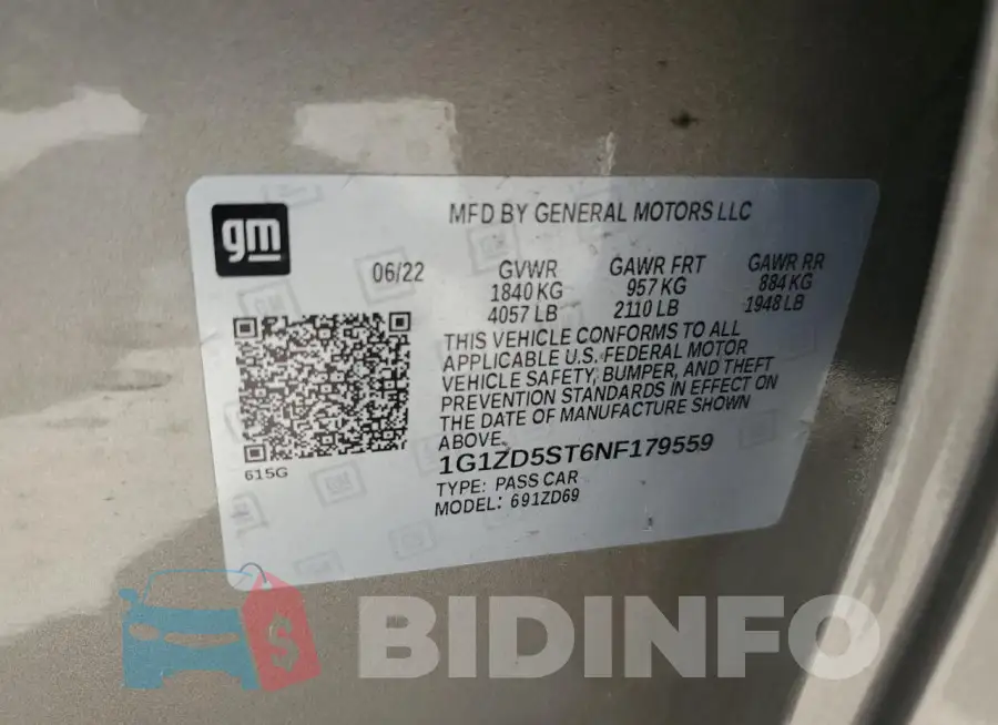 1G1ZD5ST6NF179559 Photo# 12