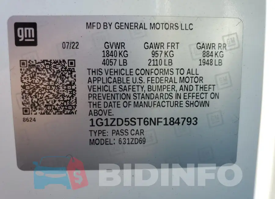 1G1ZD5ST6NF184793 Photo# 12