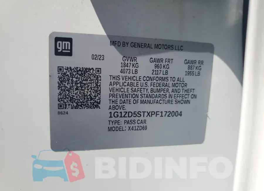1G1ZD5STXPF172004 Photo# 13