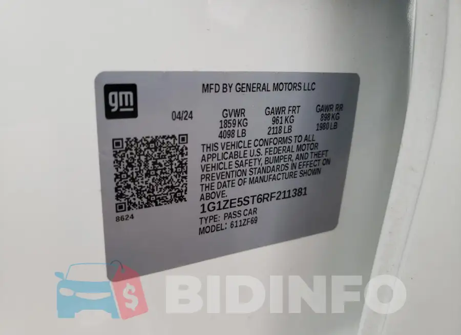 1G1ZE5ST6RF211381 Photo# 12