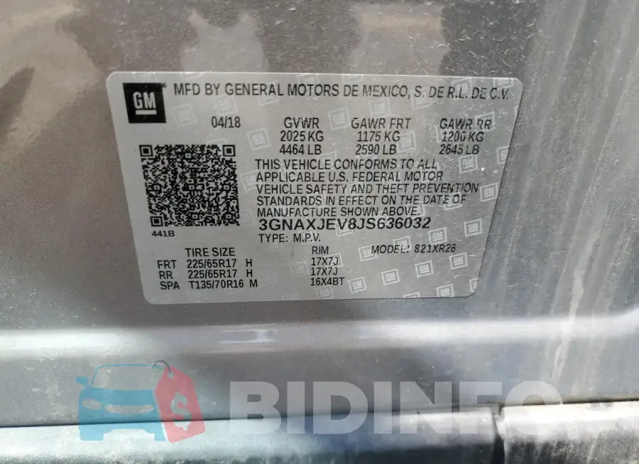 3GNAXJEV8JS636032 Photo# 13