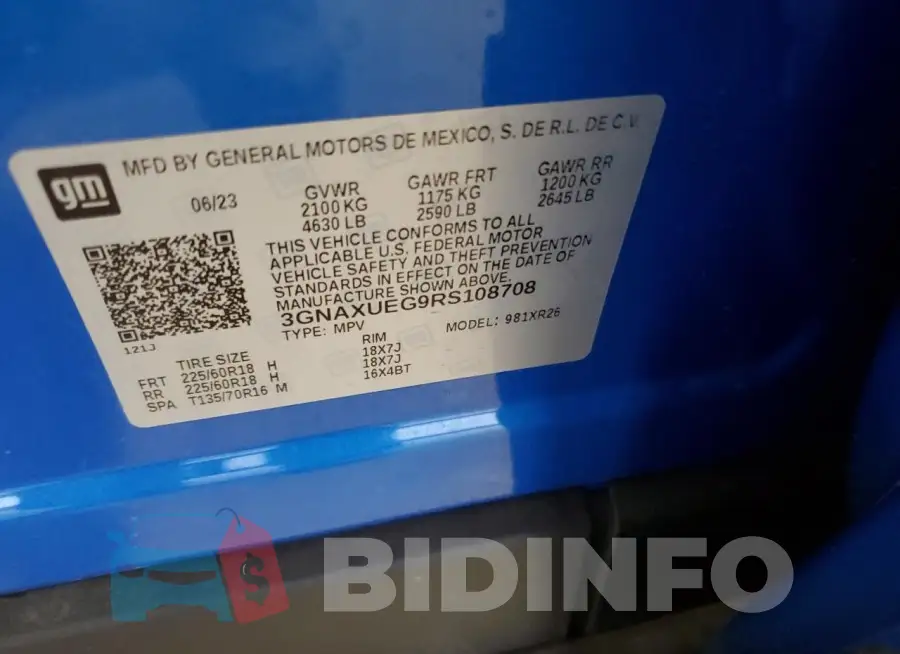 3GNAXUEG9RS108708 Photo# 13