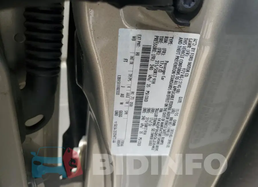1FADP3N26GL235462 Photo# 12