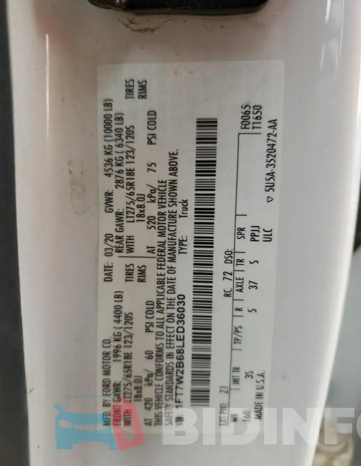 1FT7W2B68LED36030 Photo# 12