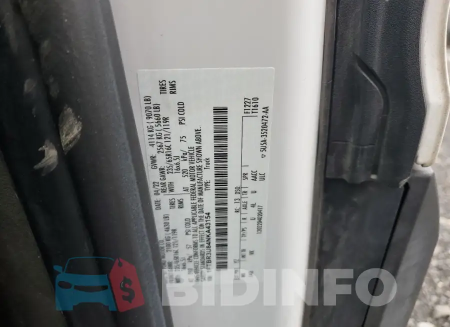 1FTBR3U84NKA43154 Photo# 13