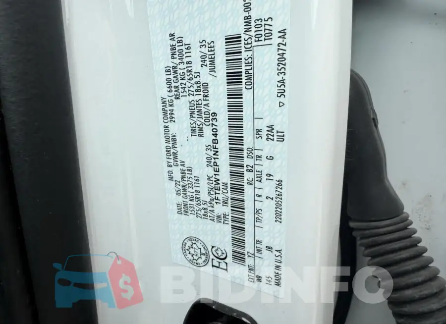 1FTEW1EP1NFB40739 Photo# 12