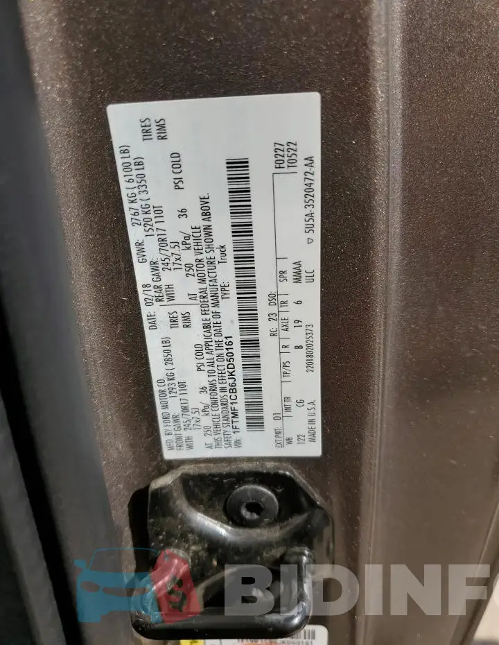 1FTMF1CB6JKD50161 Photo# 12