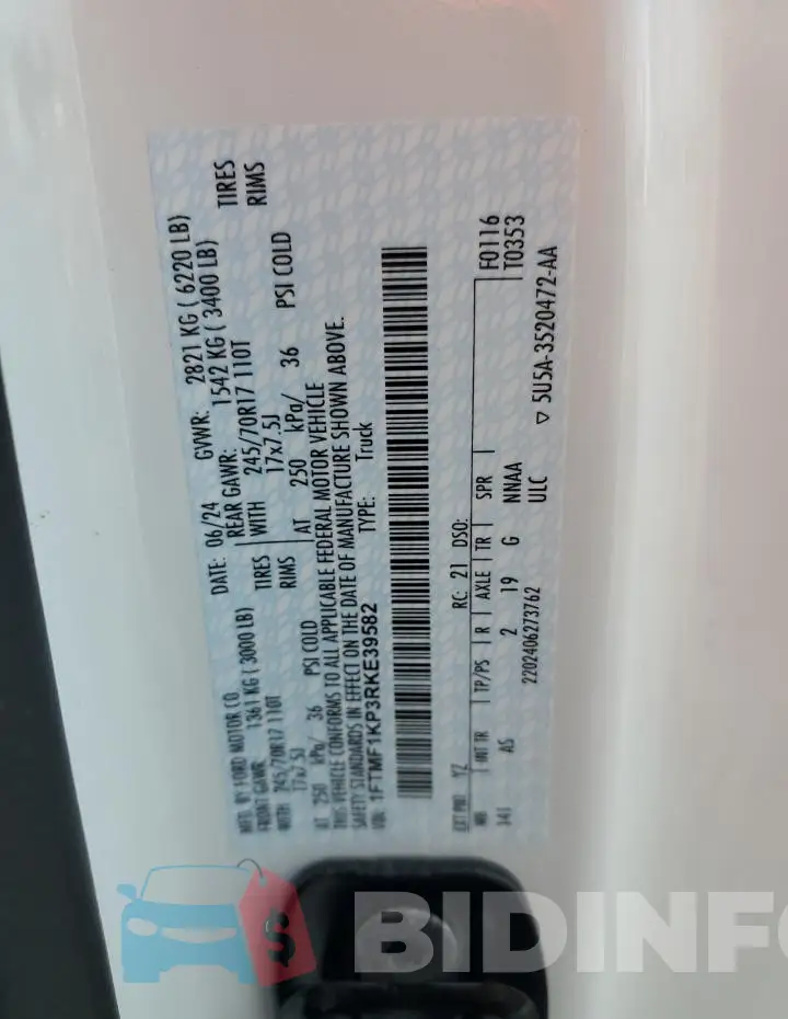 1FTMF1KP3RKE39582 Photo# 12