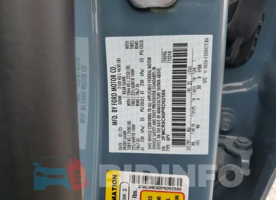 3FMCR9C60PRD92586 Photo# 14
