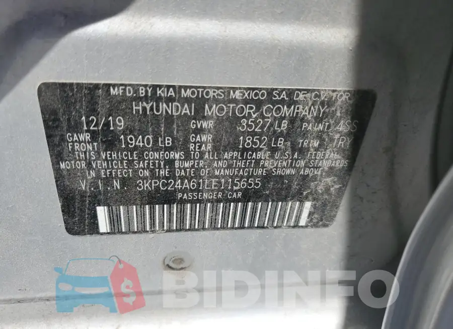 3KPC24A61LE115655 Photo# 12