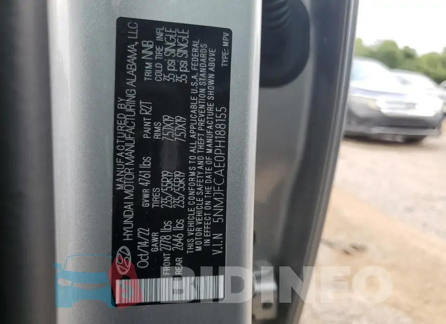 5NMJFCAE0PH188155 Photo# 14