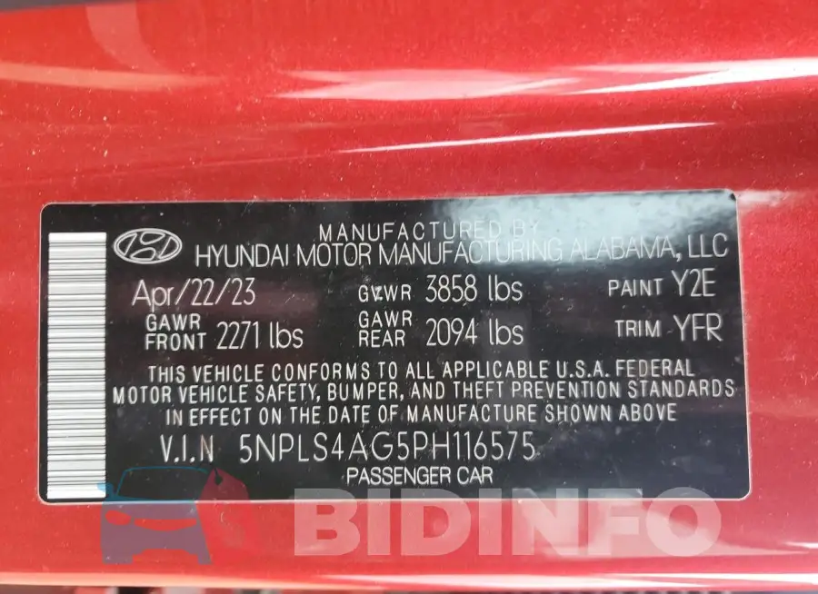 5NPLS4AG5PH116575 Photo# 12