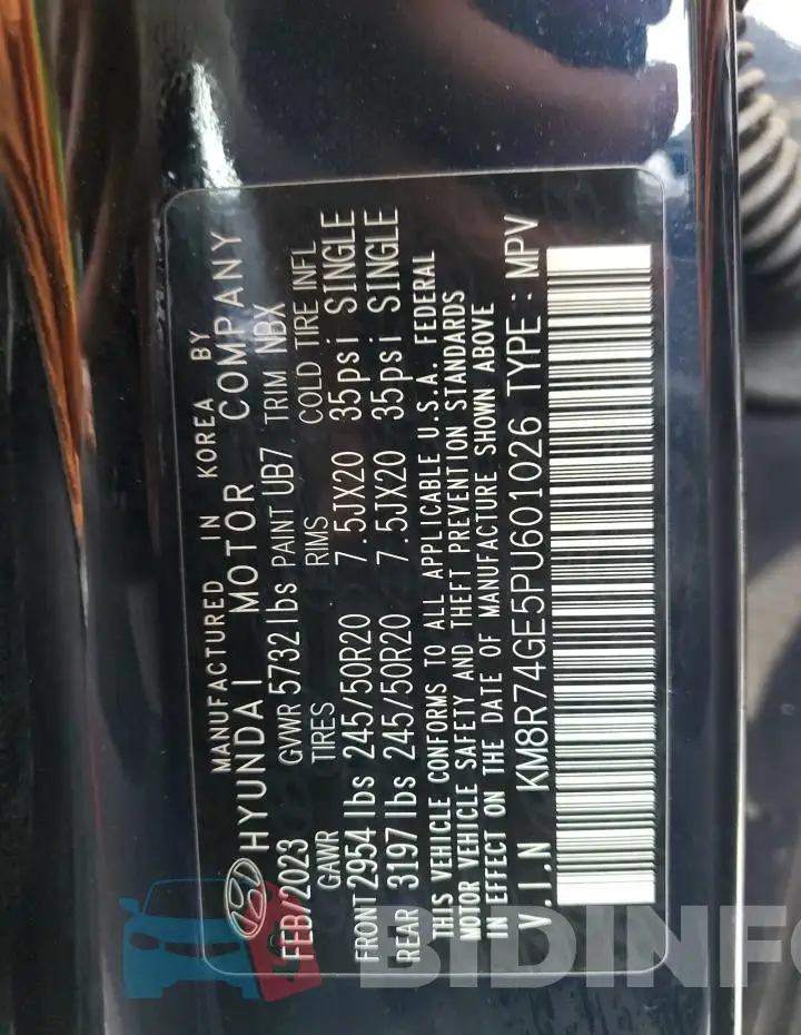 KM8R74GE5PU601026 Photo# 13