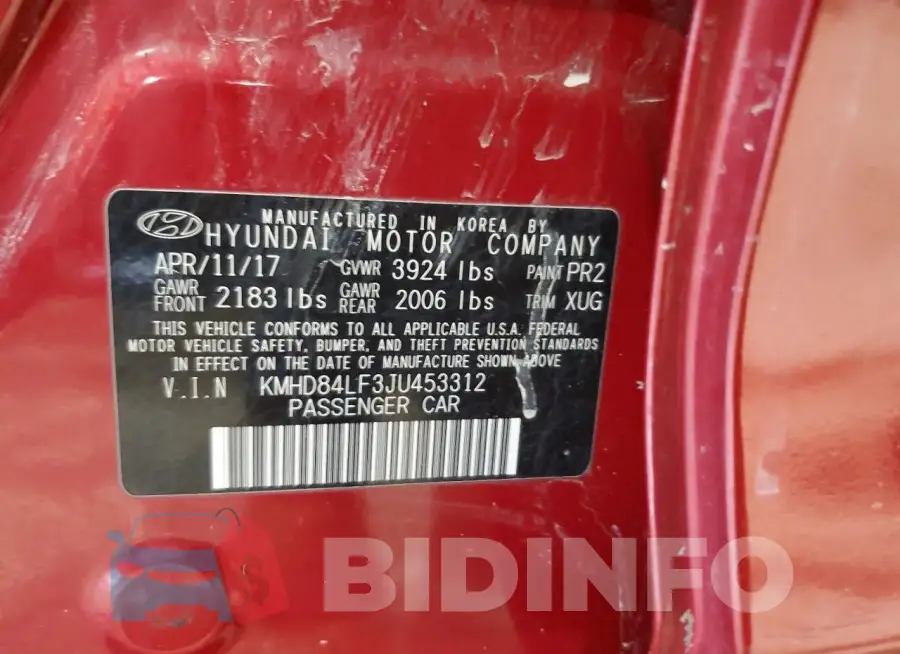 KMHD84LF3JU453312 Photo# 13
