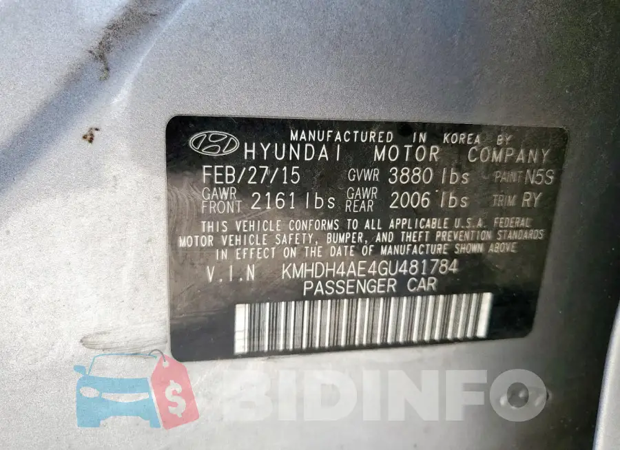 KMHDH4AE4GU481784 Photo# 13