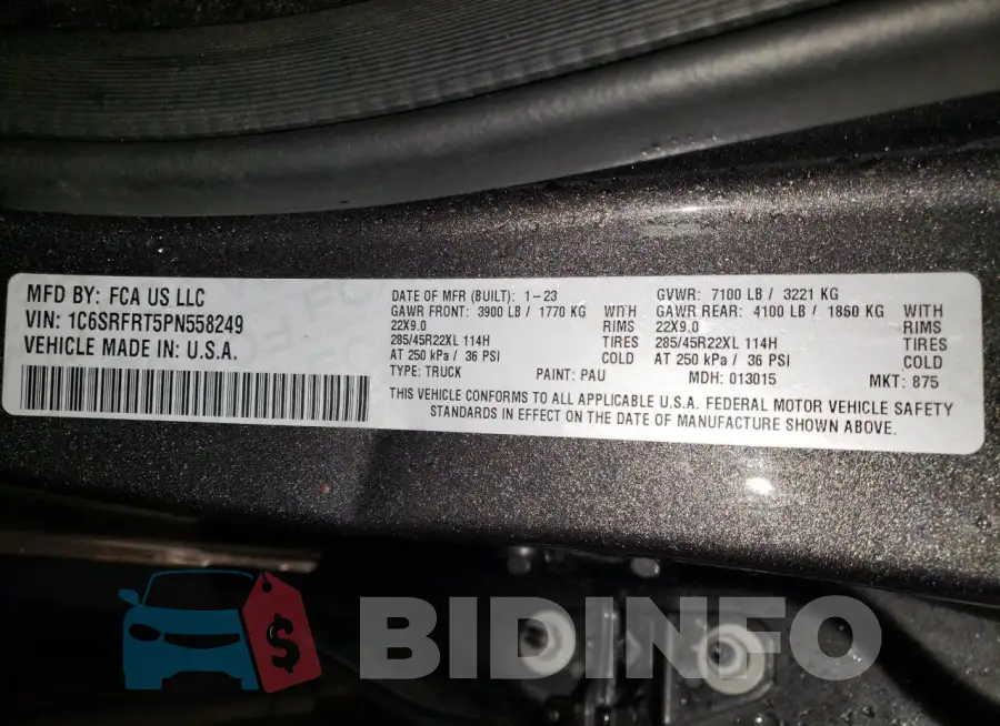 1C6SRFRT5PN558249 Photo# 12