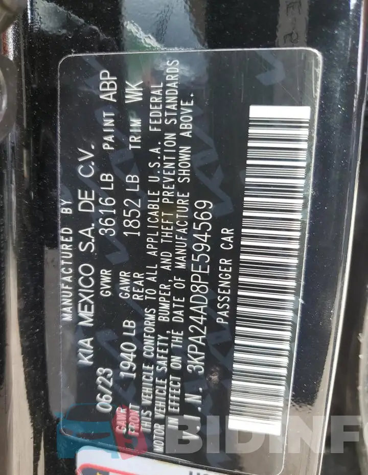 3KPA24AD8PE594569 Photo# 12