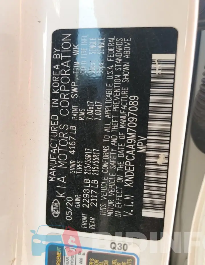 KNDEPCAA9M7097089 Photo# 13