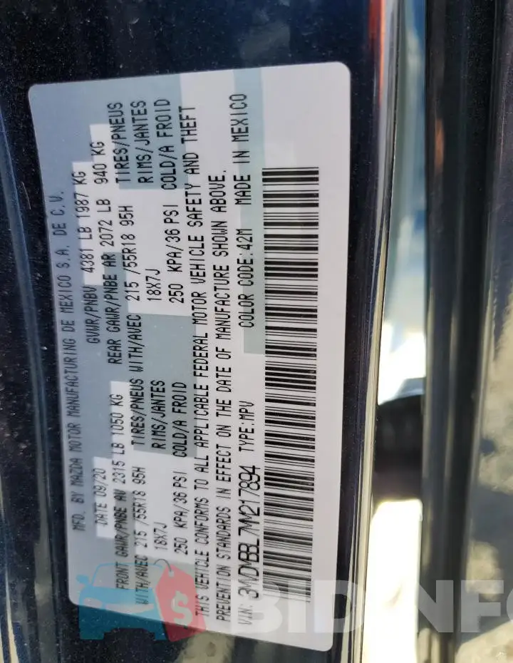 3MVDMBBL7MM217894 Photo# 12