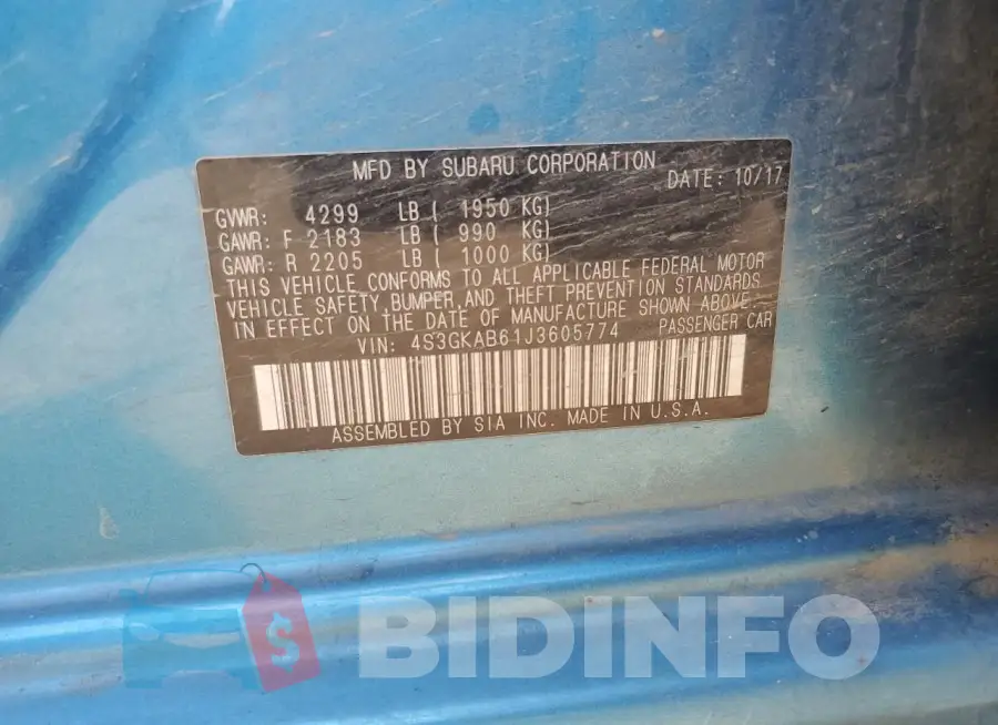 4S3GKAB61J3605774 Photo# 13