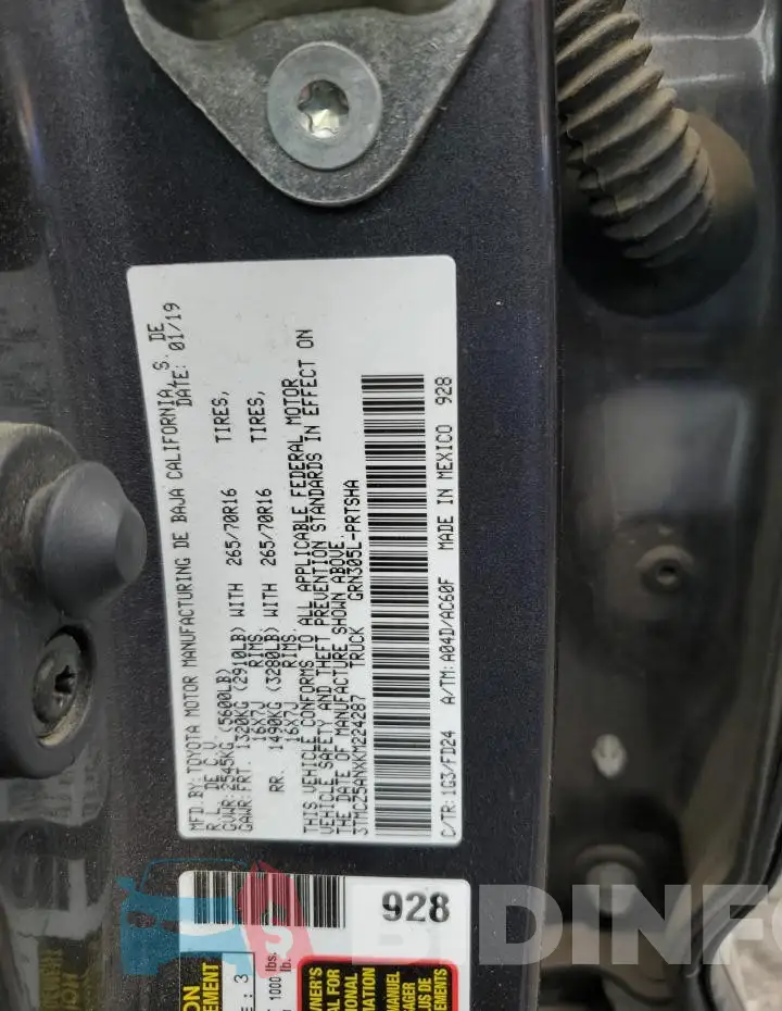 3TMCZ5ANXKM224287 Photo# 12