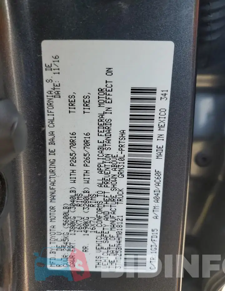 3TMDZ5BN4HM018121 Photo# 12