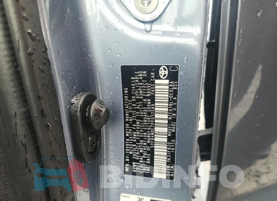 5YFB4MDE7PP012589 Photo# 12