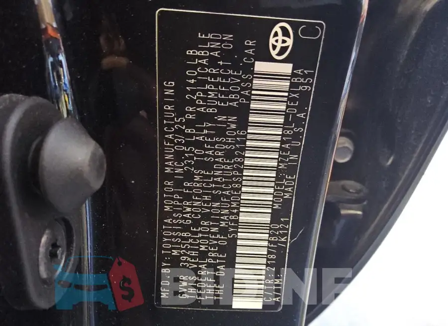 5YFB4MDE8SP282116 Photo# 12