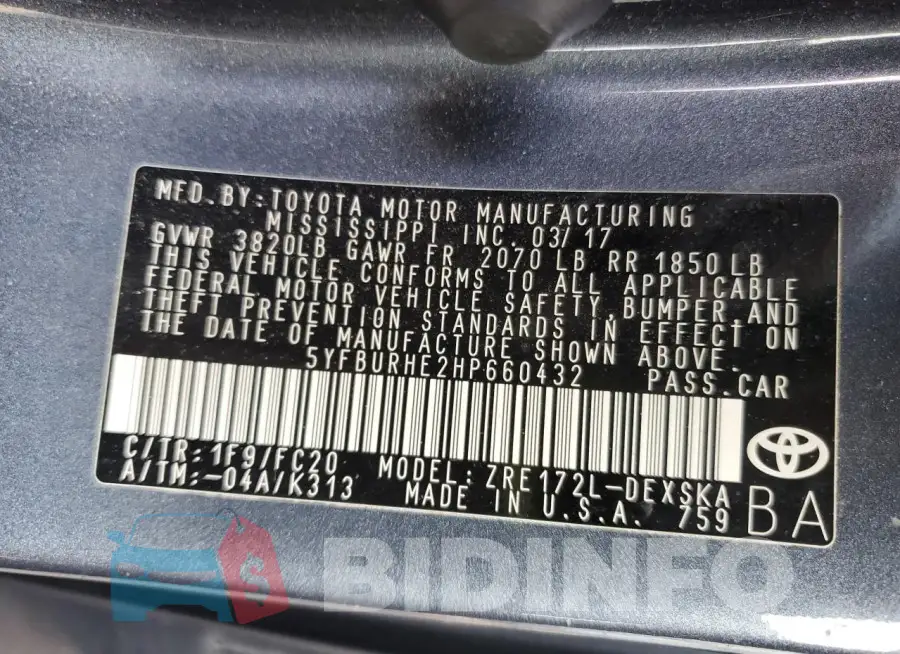 5YFBURHE2HP660432 Photo# 12