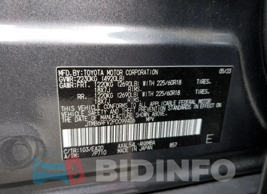 JTMB6RFV2PD099406 Photo# 12