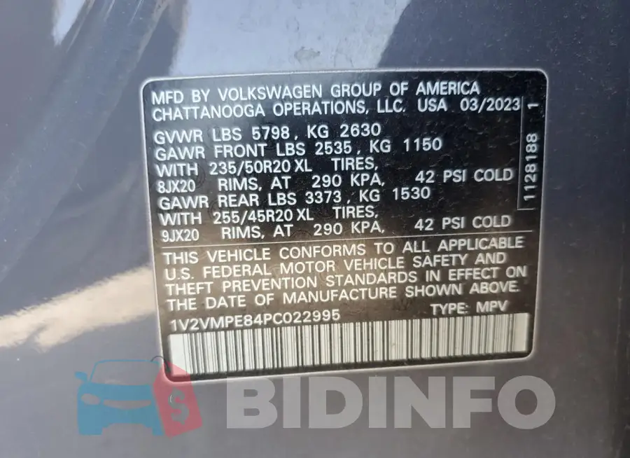 1V2VMPE84PC022995 Photo# 13