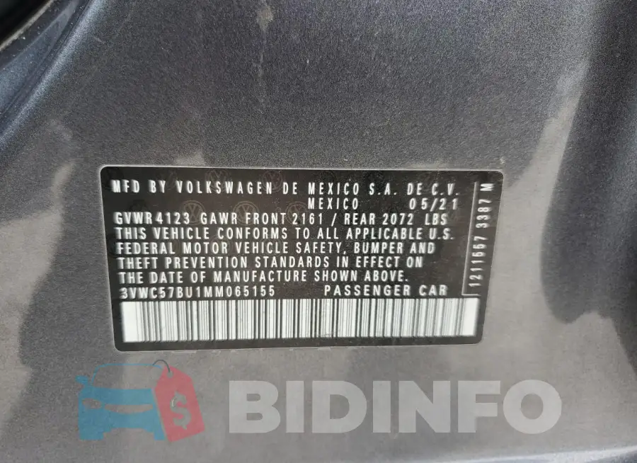 3VWC57BU1MM065155 Photo# 12
