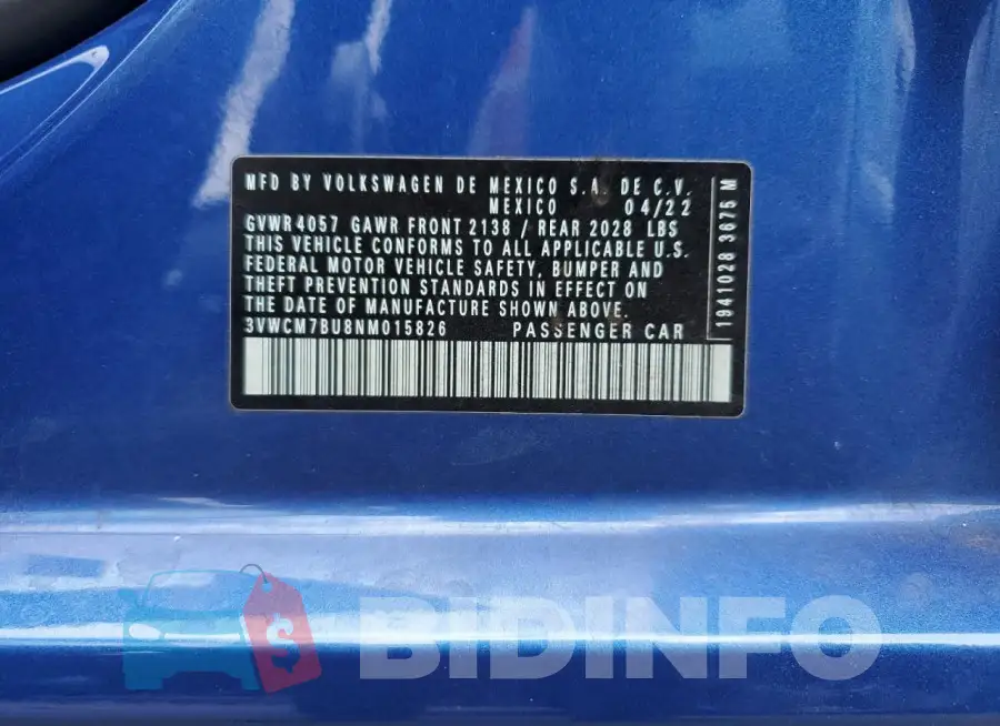 3VWCM7BU8NM015826 Photo# 12