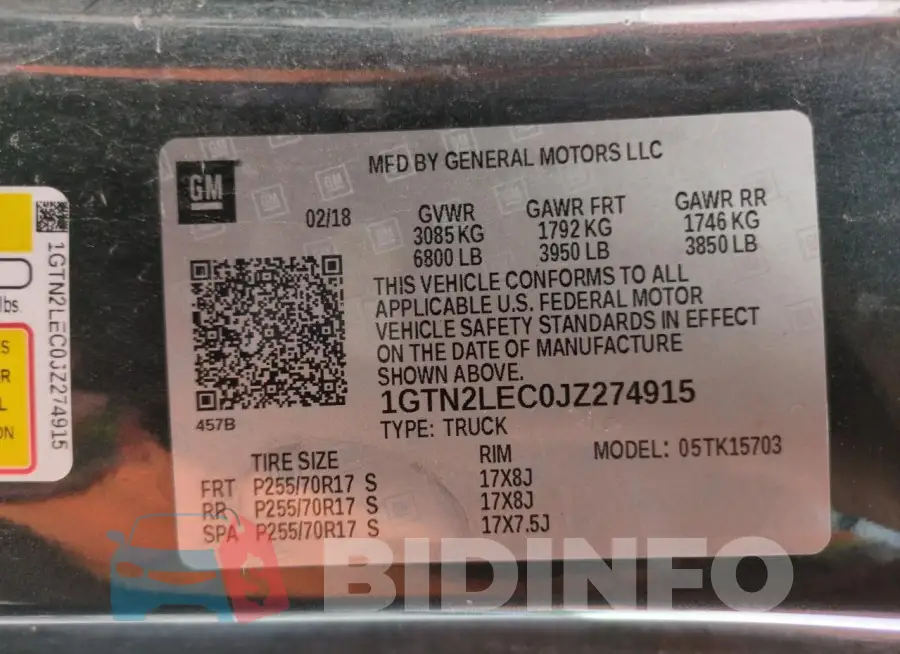 1GTN2LEC0JZ274915 Photo# 13