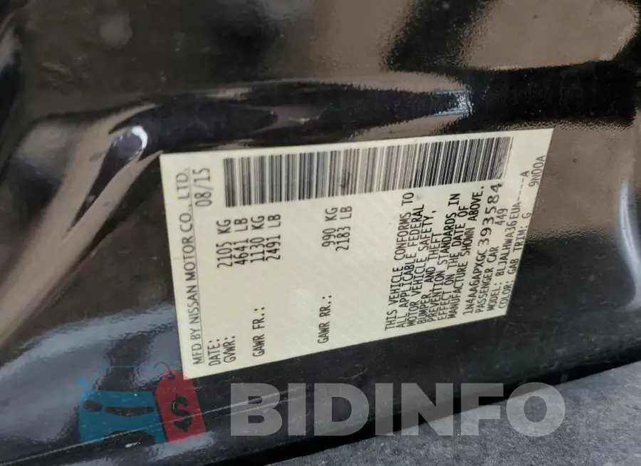 1N4AA6APXGC393584 Photo# 12