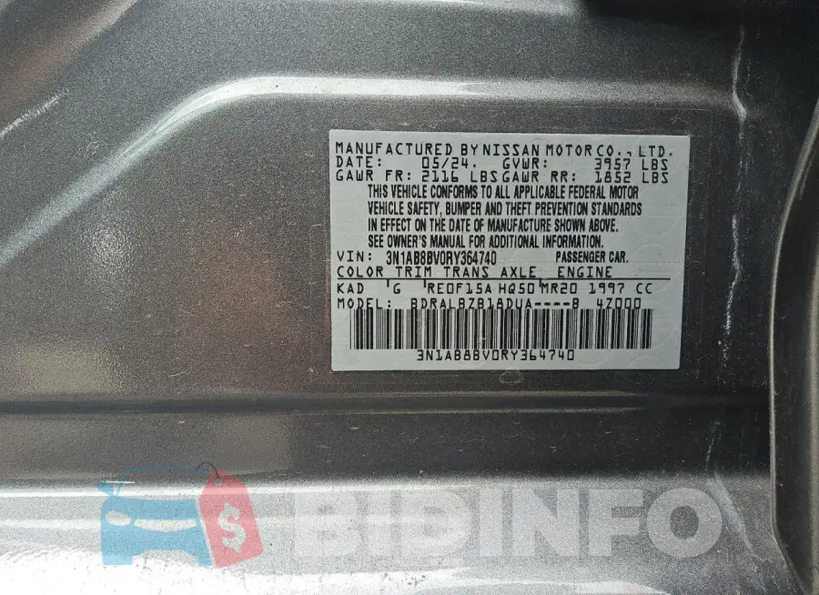 3N1AB8BV0RY364740 Photo# 12