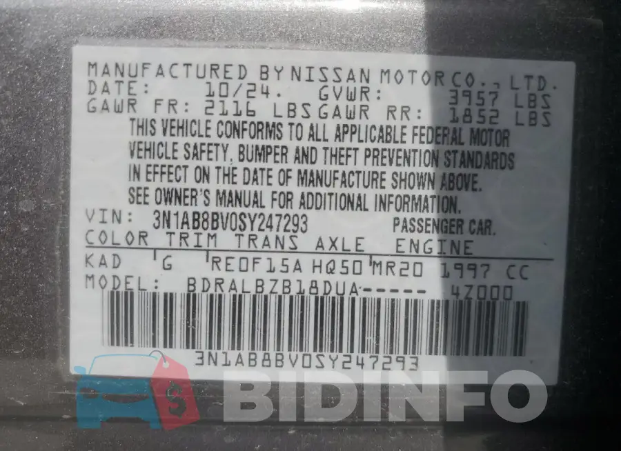 3N1AB8BV0SY247293 Photo# 12